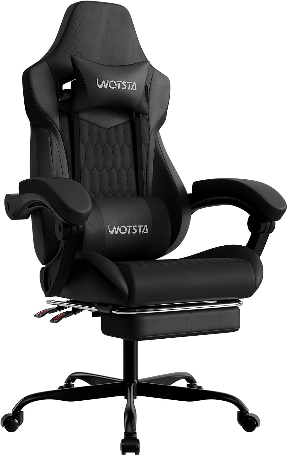 フットレスト付きゲーミングチェア、高背もたれゲーミングチェア - Video Gaming & Esports Usd Acc のレビューと価格