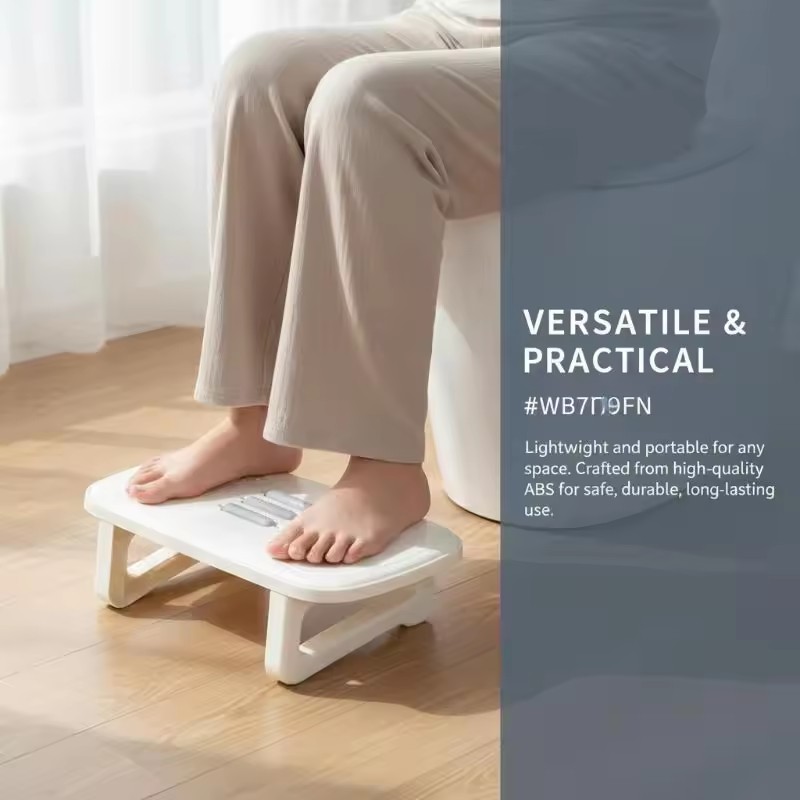 仕事中や自宅での快適性を高める、内蔵マッサージローラー付きの - Footrest Under Desk のレビューと価格